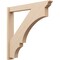 Ekena Millwork 6-in W x 44-in D x 44-in H Balboa Trad Rough Cedar Woodgrain TimberThane Outlooker, Primed Tan OUTUR060X44X44BOA04RCPR - alternate 1